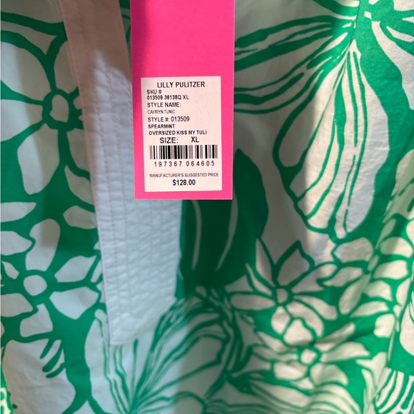 Lily Pulitzer Camryn Cotton tunic NWT. Size XL - Picture 6 of 6